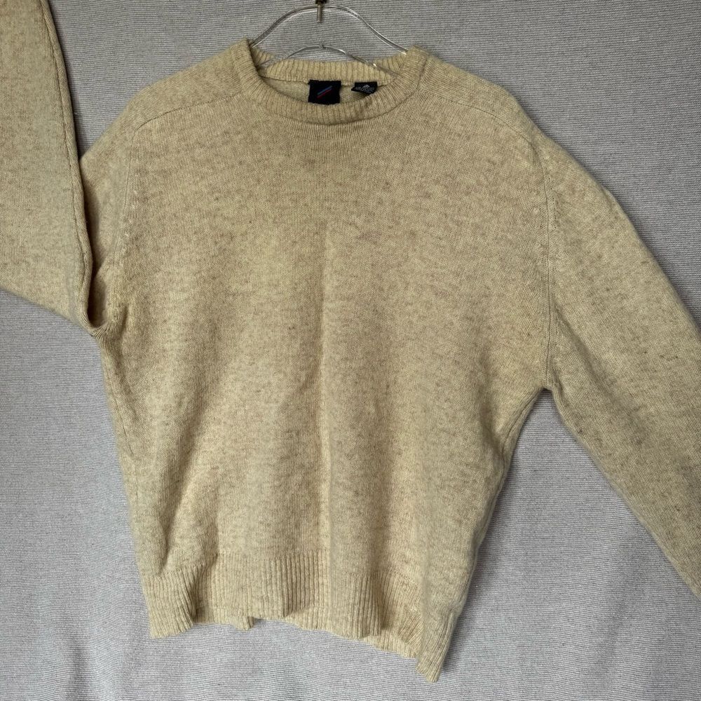 Daniel Hechter Men's cream wool Crewneck Sweater